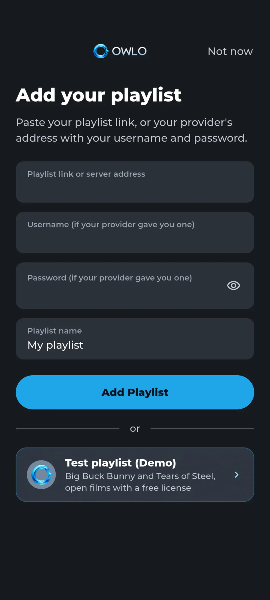 Adding the list in the phone app
